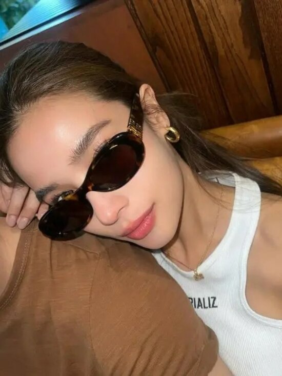 Miu Miu MU06ZS 1AB5S0 BRAND NEW Sunglasses Black Dark Grey Oval Unisex main image 9